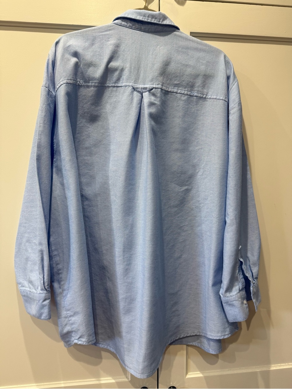 Old Navy Oversized Button Down Boyfriend Shirt - XXL - Oxford Blue - Picture 3 of 7